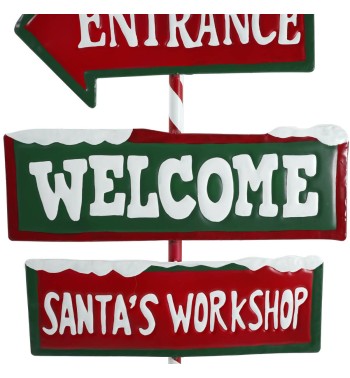 Frecce Direzionali per il Laboratorio di Babbo Natale H.91 cm