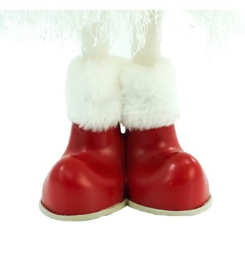 Bambolina Natalizia con Abito Bianco e Rosso H.49 cm 2 Modelli