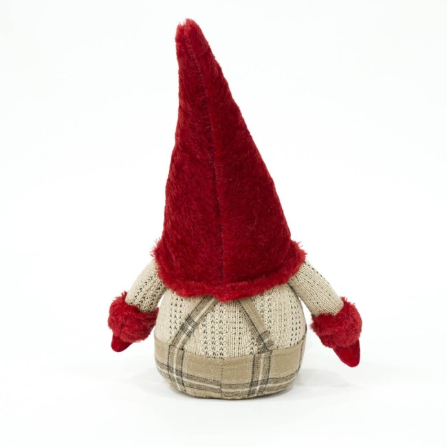 Gnomo Natalizio Seduto con Salopette H.57 cm