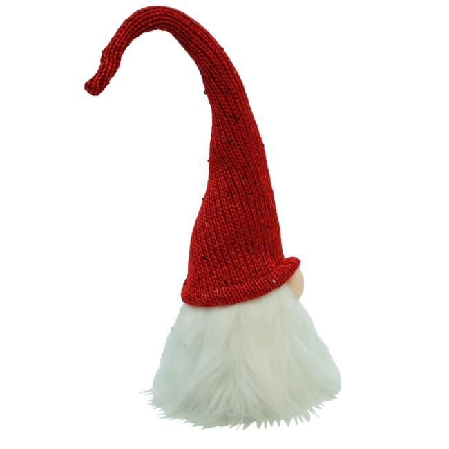 Testa di Gnomo Natalizie Rosso/Grigio H.56 cm
