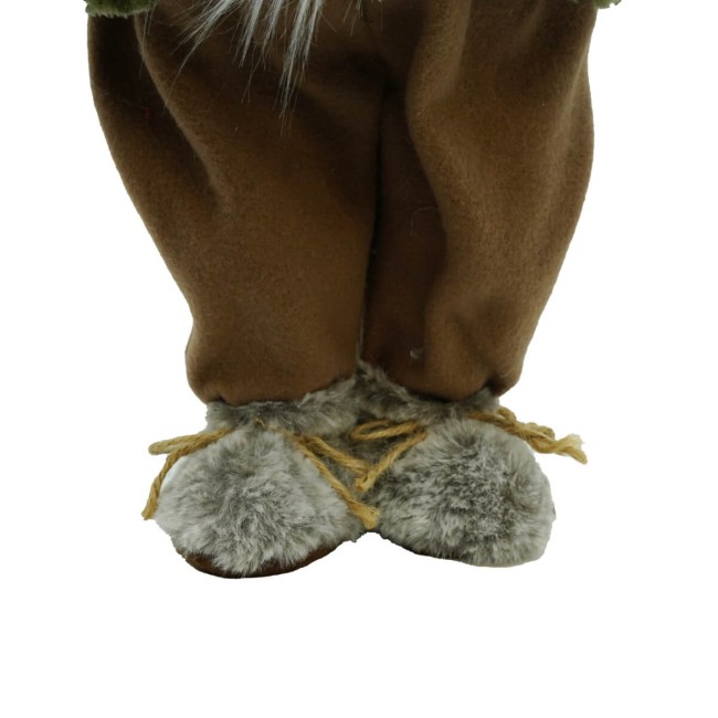 Gnomo Natalizio in Tessuto e Velluto H.66 cm 2 Colori