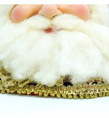 Testa di Babbo Natale da Appendere H.61 cm