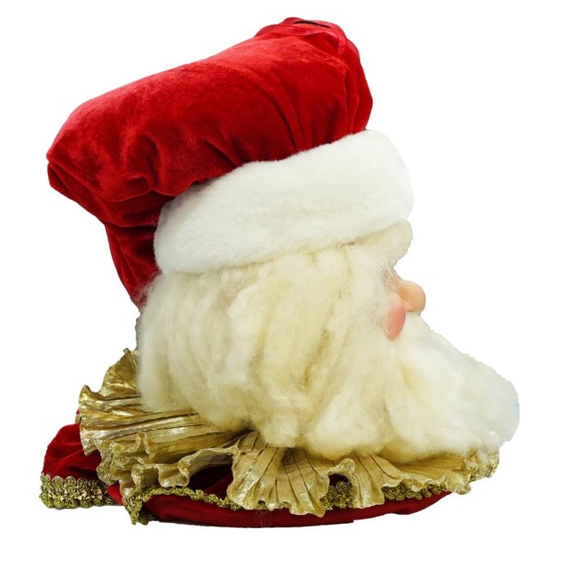 Testa di Babbo Natale da Appendere H.61 cm