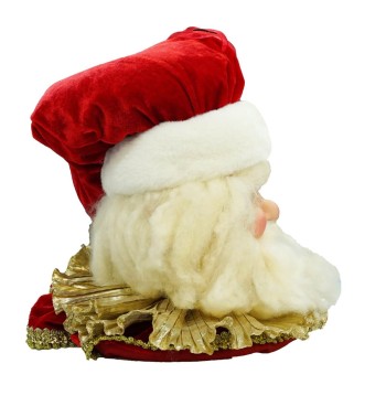 Testa di Babbo Natale da Appendere H.61 cm