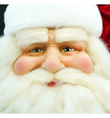 Testa di Babbo Natale da Appendere H.61 cm