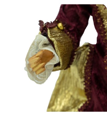 Renna Natalizia Burgundy e Oro H.30 cm