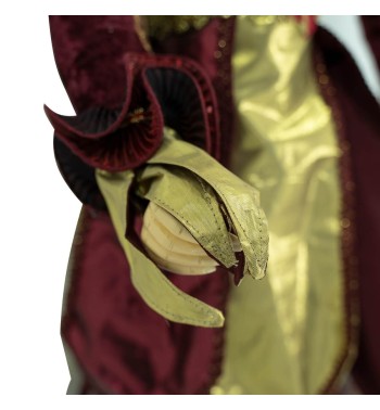 Jolly con Abito Burgundy e Oro H.90 cm