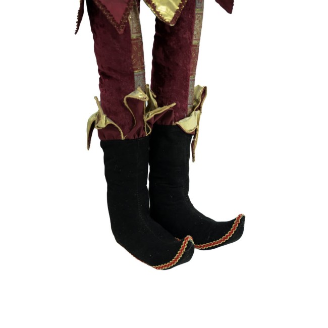 Jolly con Abito Burgundy e Oro H.90 cm