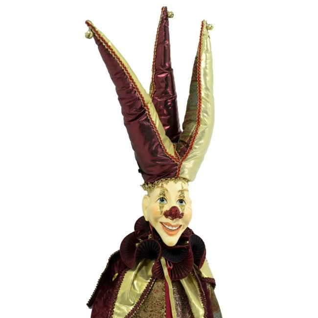 Jolly con Abito Burgundy e Oro H.90 cm