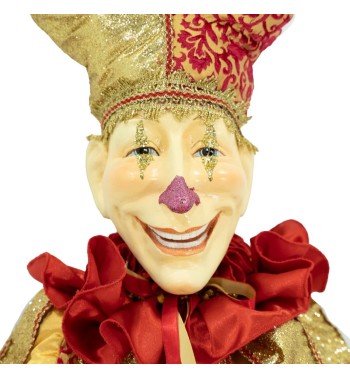 Jolly con Abito Rosso e Oro H.150 cm