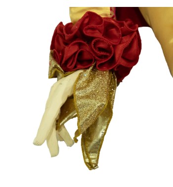 Jolly con Abito Rosso e Oro H.150 cm