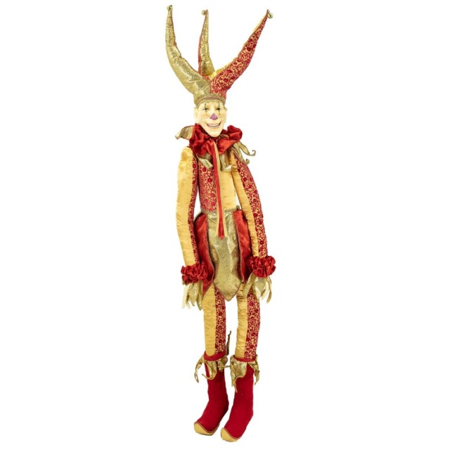 Jolly con Abito Rosso e Oro H.150 cm