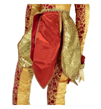 Jolly con Abito Rosso e Oro H.150 cm