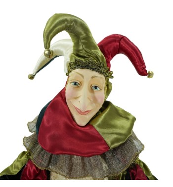 Jolly con Abito Verde Rosso H.66 cm