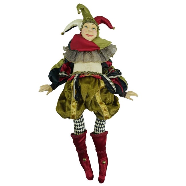 Jolly con Abito Verde Rosso H.66 cm