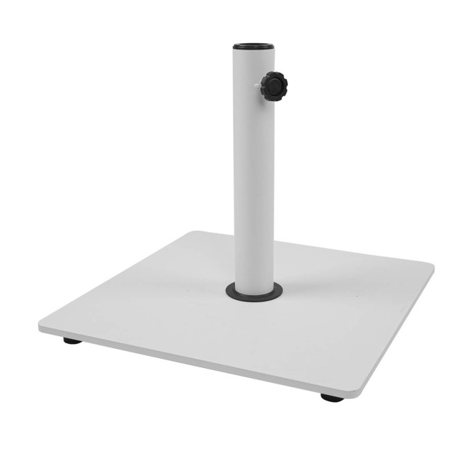 Base per Ombrellone in Acciaio Bianco 17 kg
