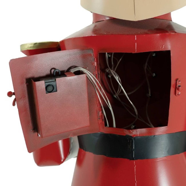 Schiaccianoci di Natale in Latta con Tamburo H.154 cm