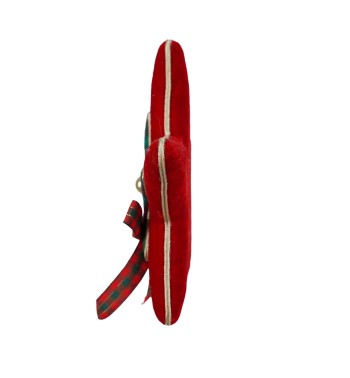 Stella Natalizia da Appendere in Tartan e Velluto H.18 cm