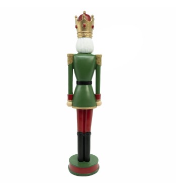 Schiaccianoci Natalizio in Resina con Luci Led H.55,5 cm