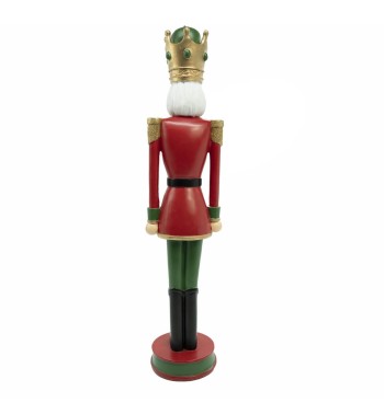 Schiaccianoci Natalizio in Resina con Luci Led H.55,5 cm