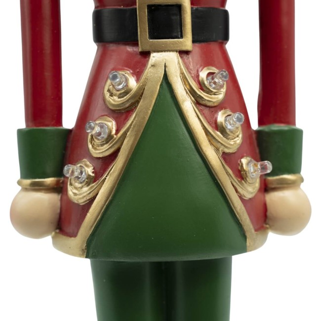 Schiaccianoci Natalizio in Resina con Luci Led H.55,5 cm