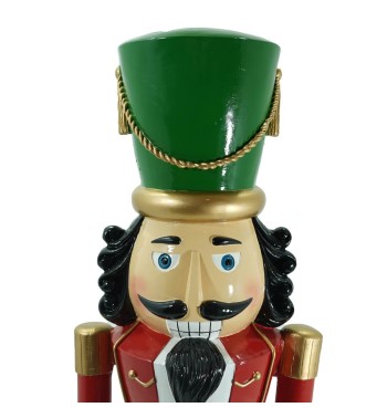 Schiaccianoci di Natale in Resina su Piedistallo H.125 cm