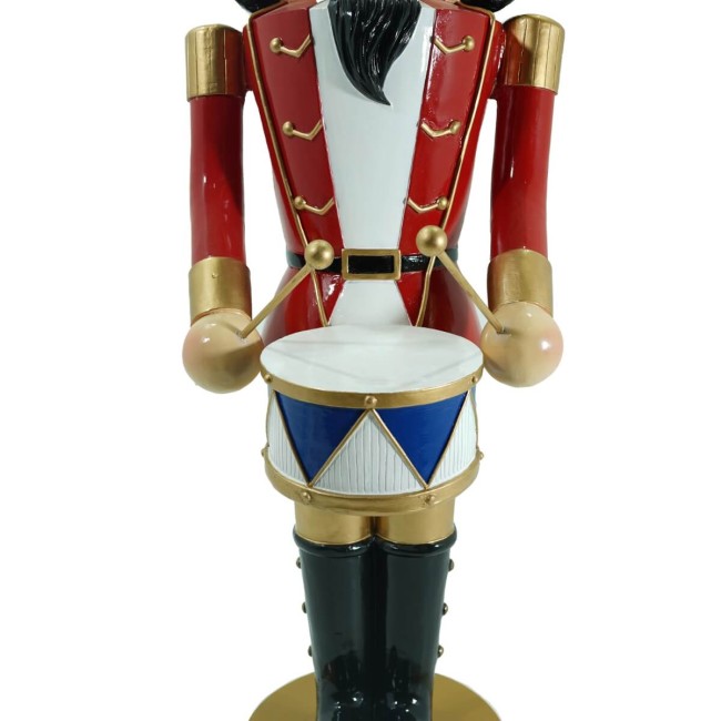 Schiaccianoci di Natale in Resina su Piedistallo H.125 cm