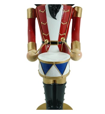 Schiaccianoci di Natale in Resina su Piedistallo H.125 cm