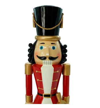 Schiaccianoci di Natale in Resina H.65 cm