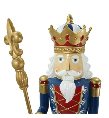 Schiaccianoci di Natale in Resina su Piedistallo H.145 cm