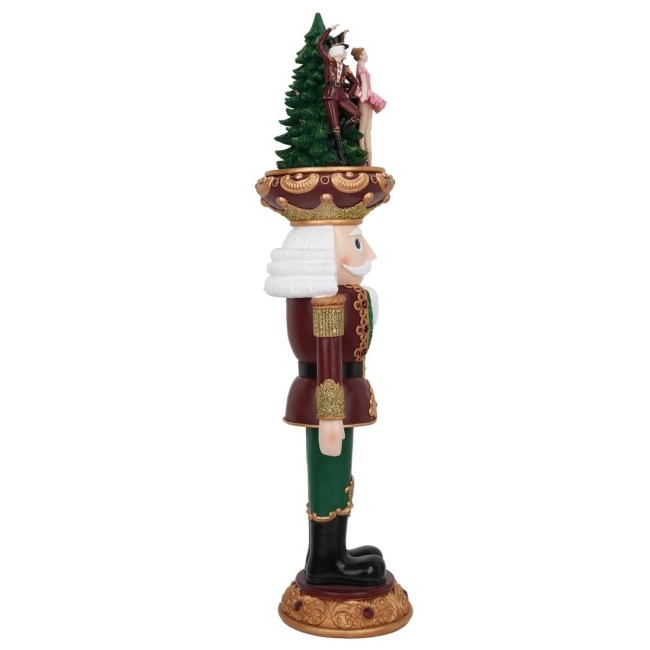 Schiaccianoci Natalizio in Resina con Led H.95 cm