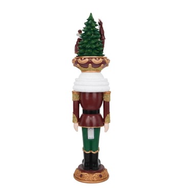 Schiaccianoci Natalizio in Resina con Led H.95 cm