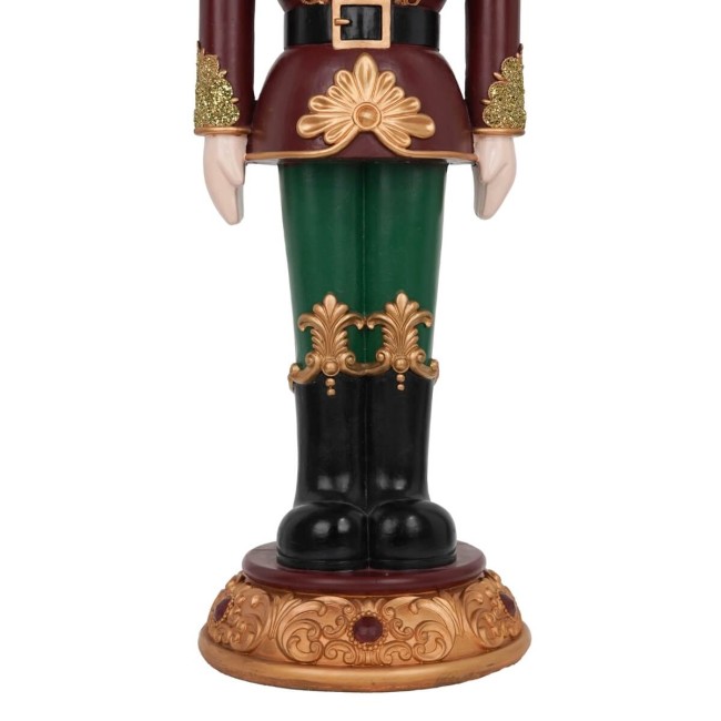 Schiaccianoci Natalizio in Resina con Led H.95 cm