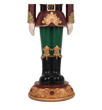 Schiaccianoci Natalizio in Resina con Led H.95 cm