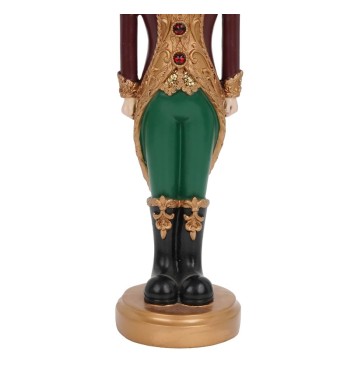 Schiaccianoci Candelabro di Natale in Resina H.40 cm