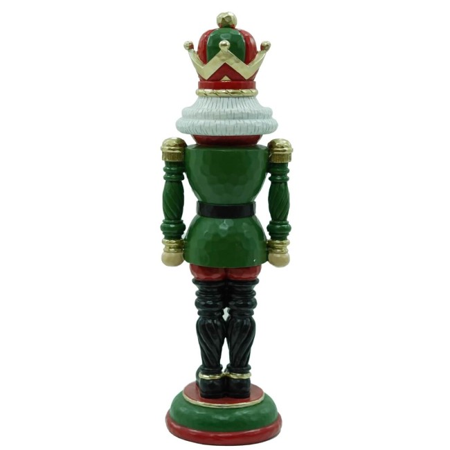 Schiaccianoci Natalizio in Resina con Giacca Verde 2 Misure
