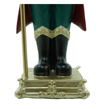 Babbo Natale in Resina con Corona e Scettro H.92 cm