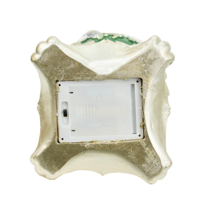 Schiaccianoci Natalizio con Luci Led su Sfere H.61 cm