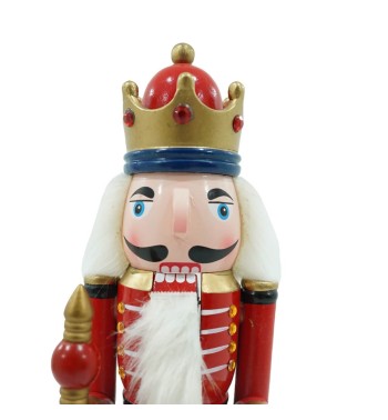 Schiaccianoci Natalizio in Uniforme con Calendario H.42 cm