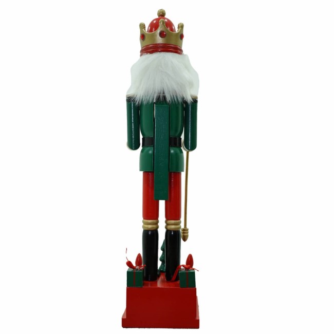Schiaccianoci Natalizio in Uniforme con Calendario H.42 cm