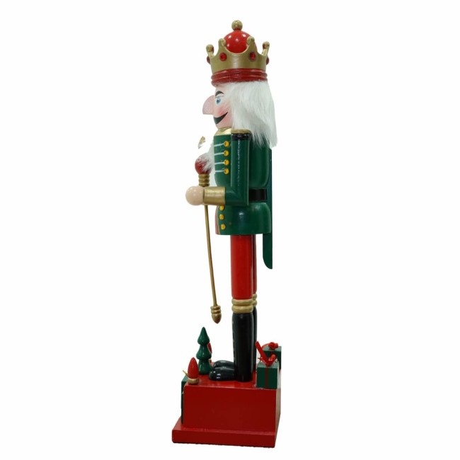 Schiaccianoci Natalizio in Uniforme con Calendario H.42 cm