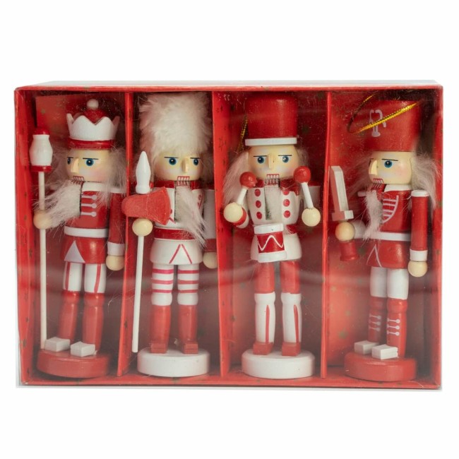 Schiaccianoci di Natale H.13 cm Conf. da 4 pz