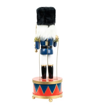 Schiaccianoci di Natale in Legno con Carillon H.30 cm