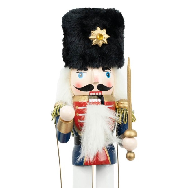 Schiaccianoci di Natale in Legno con Carillon H.30 cm