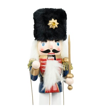 Schiaccianoci di Natale in Legno con Carillon H.30 cm