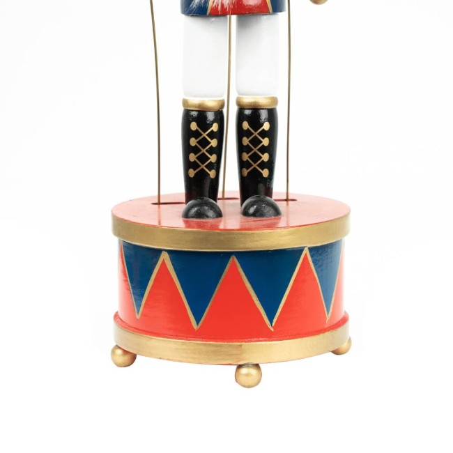 Schiaccianoci di Natale in Legno con Carillon H.30 cm