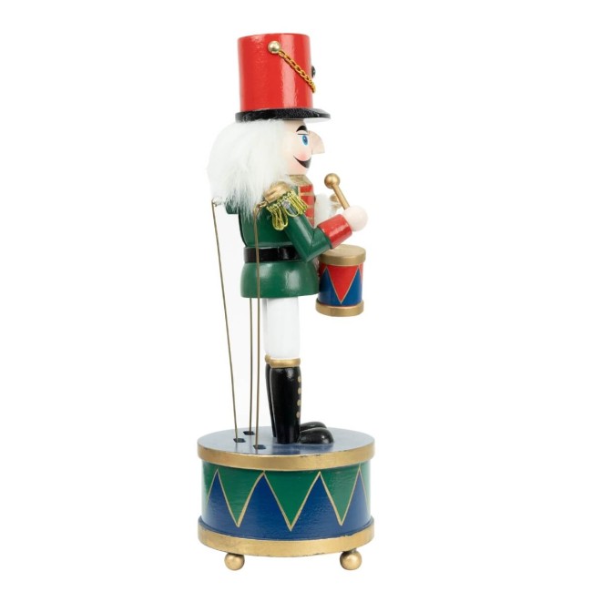 Schiaccianoci di Natale in Legno con Carillon H.30 cm