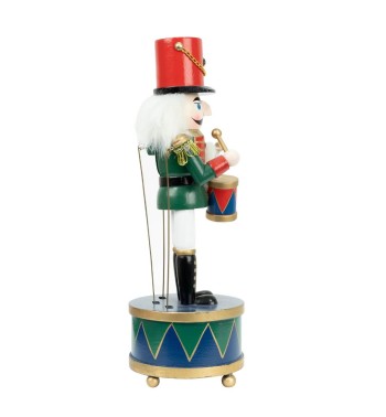 Schiaccianoci di Natale in Legno con Carillon H.30 cm