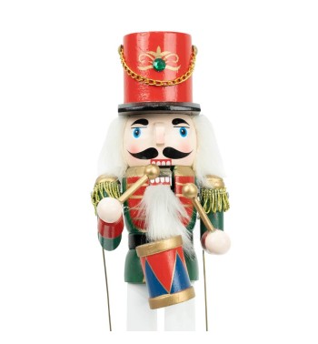 Schiaccianoci di Natale in Legno con Carillon H.30 cm