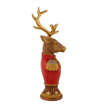 Busto Renna Natalizia in Resina H.36,5 cm